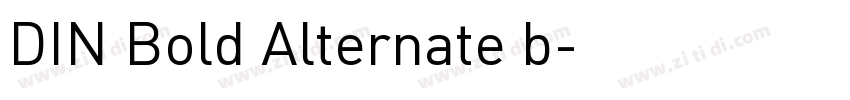 DIN Bold Alternate b字体转换